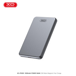 XO PR293, POWERBANK ΓΡΗΓΟΡΗΣ ΦΟΡΤΙΣΗΣ, ΑΣΥΡΜΑΤΟ, ΜΕ ΘΥΡΑ TYPE-C, 5000mAh, 20W, ΓΚΡΙ XO PR293, POWERBANK ΓΡΗΓΟΡΗΣ ΦΟΡΤΙΣΗΣ, ΑΣΥΡΜΑΤΟ, ΜΕ ΘΥΡΑ TYPE-C, 5000mAh, 20W, ΓΚΡΙ