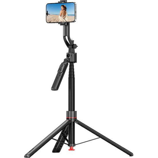 XO SS28, SELFIE STICK, ΜΕ AI ΑΝΑΓΝΩΡΗΣΗ ΠΡΟΣΩΠΟΥ, ΜΑΥΡΟ