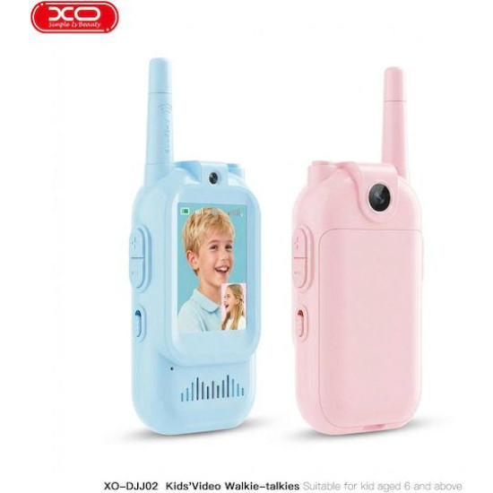 XO DJJ02, ΣΕΤ ΠΑΙΔΙΚΟ WALKIE TALKIE, ΜΠΛΕ ΡΟΖ