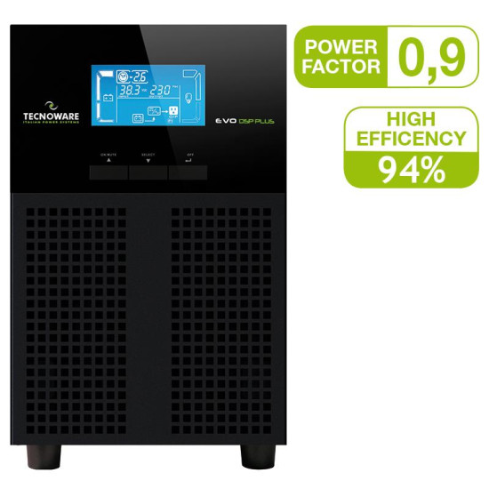 TECNOWARE UPS EVO DSP PLUS 2400VA/2160W, 4x C13, 4x 12V9Ah