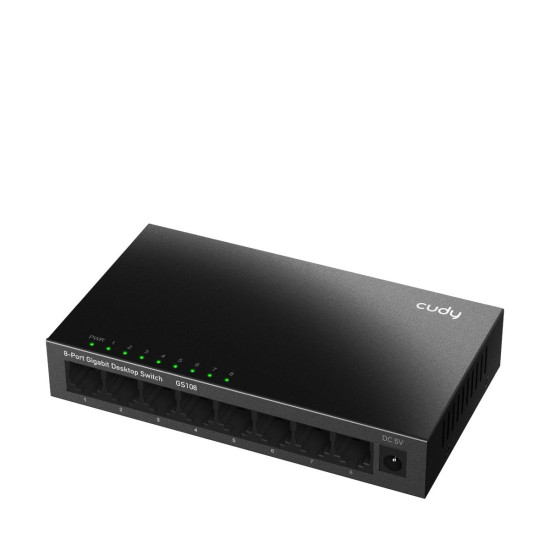 CUDY GS108 8-PORT GIGABIT, ΜΕΤΑΛΛΙΚΟ, DESKTOP SWITCH