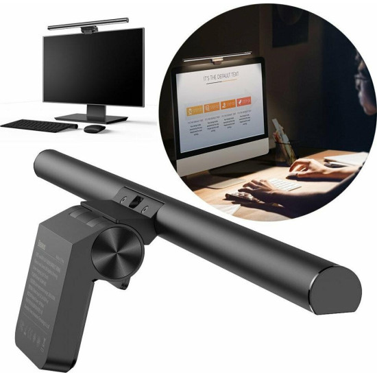 BASEUS i-WOK SERIES, ΚΡΕΜΜΑΣΤΗ ΛΑΜΠΑ ΓΙΑ MONITOR, ΜΑΥΡΗ