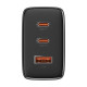 BASEUS CUBE PRO, ΦΟΡΤΙΣΤΗΣ ΓΡΗΓΟΡΗΣ ΦΟΡΤΙΣΗΣ, 3 ΘΥΡΕΣ, 65W, ΜΑΥΡΟ