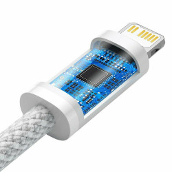 BASEUS DYNAMIC BRAIDED, ΚΑΛΩΔΙΟ ΓΡΗΓΟΡΗΣ ΦΟΡΤΙΣΗΣ, TYPE-C ΣΕ LIGHTNING, 20W, 2m, ΛΕΥΚΟ BASEUS DYNAMIC BRAIDED, ΚΑΛΩΔΙΟ ΓΡΗΓΟΡΗΣ ΦΟΡΤΙΣΗΣ, TYPE-C ΣΕ LIGHTNING, 20W, 2m, ΛΕΥΚΟ