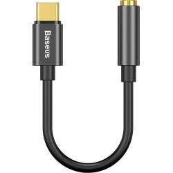 BASEUS L54, ΑΝΤΑΠΤΟΡΑΣ TYPE-C ΣΕ 3.5mm ΘΥΛΗΚΟ, ΜΑΥΡΟ