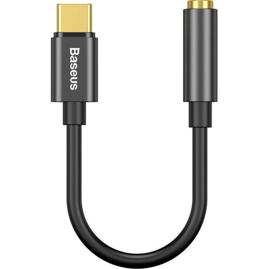BASEUS L54, ΑΝΤΑΠΤΟΡΑΣ TYPE-C ΣΕ 3.5mm ΘΥΛΗΚΟ, ΜΑΥΡΟ
