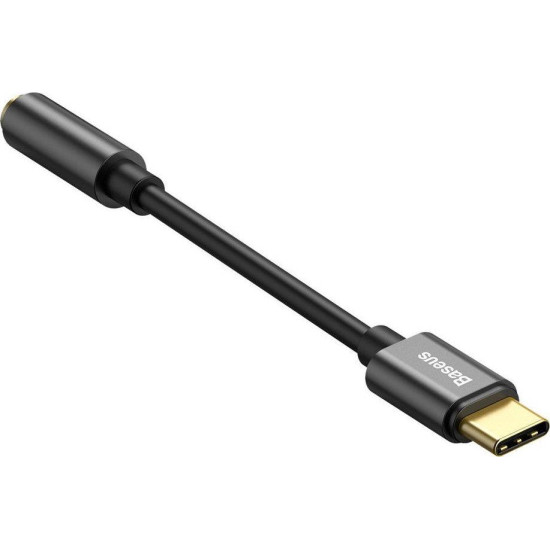 BASEUS L54, ΑΝΤΑΠΤΟΡΑΣ TYPE-C ΣΕ 3.5mm ΘΥΛΗΚΟ, ΜΑΥΡΟ