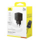 BASEUS PALM ΦΟΡΤΙΣΤΗΣ ΓΡΗΓΟΡΗΣ ΦΟΡΤΙΣΗΣ, 1 ΘΥΡΑ, 20W, ΜΑΥΡΟΣ