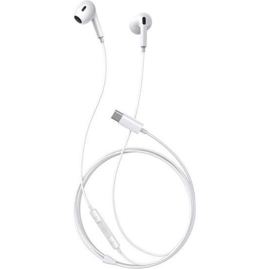 BASEUS ENCOK CZ17, ΕΝΣΥΡΜΑΤΑ ΑΚΟΥΣΤΙΚΑ, SEMI IN EAR, ΛΕΥΚΑ