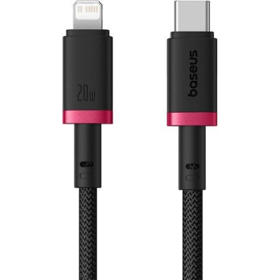 BASEUS DURA SERIES, ΚΑΛΩΔΙΟ ΓΡΗΓΟΡΗΣ ΦΟΡΤΙΣΗΣ, TYPE-C ΣΕ LIGHTNING, 1m, ΚΟΚΚΙΝΟ-ΜΑΥΡΟ BASEUS DURA SERIES, ΚΑΛΩΔΙΟ ΓΡΗΓΟΡΗΣ ΦΟΡΤΙΣΗΣ, TYPE-C ΣΕ LIGHTNING, 1m, ΚΟΚΚΙΝΟ-ΜΑΥΡΟ