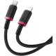 BASEUS DURA SERIES, ΚΑΛΩΔΙΟ ΓΡΗΓΟΡΗΣ ΦΟΡΤΙΣΗΣ, TYPE-C ΣΕ LIGHTNING, 1m, ΚΟΚΚΙΝΟ-ΜΑΥΡΟ BASEUS DURA SERIES, ΚΑΛΩΔΙΟ ΓΡΗΓΟΡΗΣ ΦΟΡΤΙΣΗΣ, TYPE-C ΣΕ LIGHTNING, 1m, ΚΟΚΚΙΝΟ-ΜΑΥΡΟ