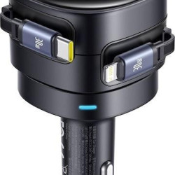 BASEUS ENJOYMENT MAX, ΦΟΡΤΙΣΤΗΣ ΑΥΤΟΚΙΝΗΤΟΥ, ΚΑΛΩΔΙΑ LIGHTNING ΚΑΙ TYPE-C, 60W, ΜΑΥΡΟ BASEUS ENJOYMENT MAX, ΦΟΡΤΙΣΤΗΣ ΑΥΤΟΚΙΝΗΤΟΥ, ΚΑΛΩΔΙΑ LIGHTNING ΚΑΙ TYPE-C, 60W, ΜΑΥΡΟ