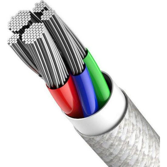 BASEUS HIGH DENSITY, ΚΑΛΩΔΙΟ ΓΡΗΓΟΡΗΣ ΦΟΡΤΙΣΗΣ, TYPE-C ΣΕ LIGHTNING, 20W, 1m, ΛΕΥΚΟ