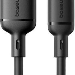 BASEUS SILKY SERIES, ΚΑΛΩΔΙΟ LIGHTNING, 2m, ΜΑΥΡΟ