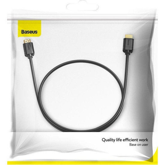 BASEUS HIGH DEFINITION SERIES, ΚΑΛΩΔΙΟ HDMI, 2m, ΜΑΥΡΟ