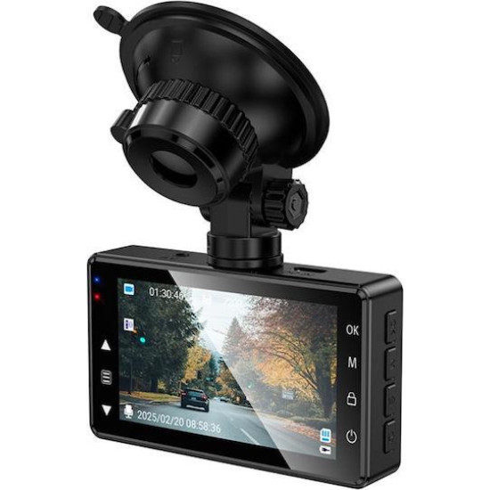 HOCO DV14, DVR, ΚΑΤΑΓΡΑΦΗ ΟΔΗΓΗΣΗΣ, ΜΠΑΡΜΠΡΙΖ, 3in, 720p, ΜΑΥΡΟ