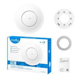 CUDY BE3600, 2.5G, WIFI 7, ACCESS POINT ΟΡΟΦΗΣ, ΜΕ POE INJECTOR
