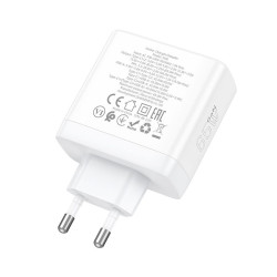 HOCO N30 GLORY PD45W ΦΟΡΤΙΣΤΗΣ, 3 ΘΥΡΕΣ, ΛΕΥΚΟ HOCO N30 GLORY PD45W ΦΟΡΤΙΣΤΗΣ, 3 ΘΥΡΕΣ, ΛΕΥΚΟ