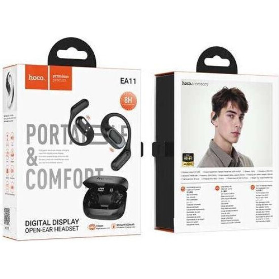 HOCO EA11 HONEY, BLUETOOTH ΑΚΟΥΣΤΙΚΑ, TWS, ΜΑΥΡΟ