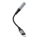 HOCO LS36A FRESH, ΑΝΤΑΠΤΟΡΑΣ LIGHTNING ΣΕ  3.55m, ΜΑΥΡΟ