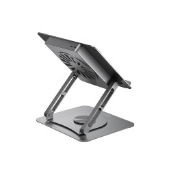 XO C182 ΜΕΤΑΛΛΙΚΗ ΒΑΣΗ ΣΤΗΡΙΞΗΣ LAPTOP/TABLET, ΜΕ ΑΝΕΜΙΣΤΗΡΑ, ΑΣΗΜΙ