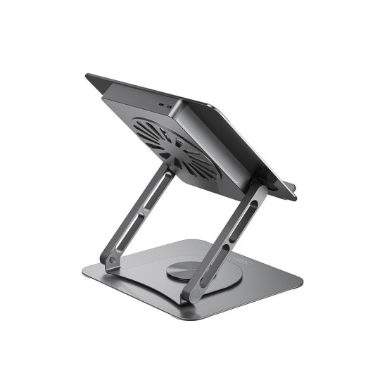 XO C182 ΜΕΤΑΛΛΙΚΗ ΒΑΣΗ ΣΤΗΡΙΞΗΣ LAPTOP/TABLET, ΜΕ ΑΝΕΜΙΣΤΗΡΑ, ΑΣΗΜΙ