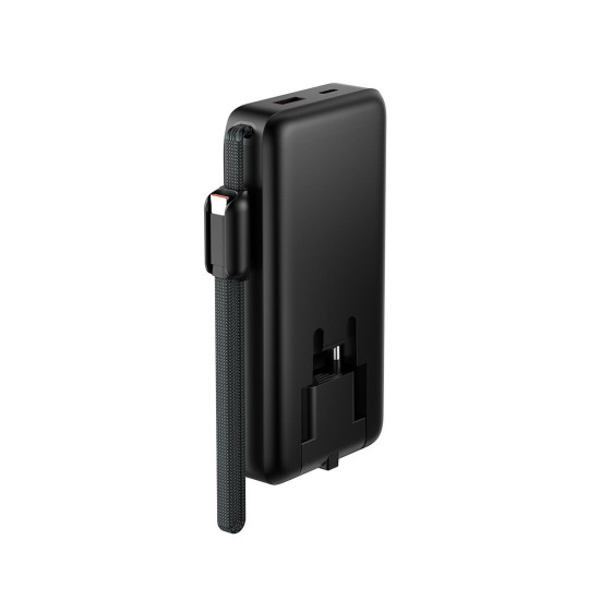 XO PR282, POWERBANK, 10000MAh, 22.5W, ΟΘΟΝΗ LED, ΜΕ ΚΑΛΩΔΙΟ TYPE-C, ΜΑΥΡΟ