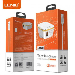 LDNIO A1204Q ΦΟΡΤΙΣΤΗΣ QC3.0 1 PORT + 1M LIGHTNING CABLE LDNIO A1204Q ΦΟΡΤΙΣΤΗΣ QC3.0 1 PORT + 1M LIGHTNING CABLE