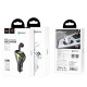 HOCO E47 ΦΟΡΤΙΣΤΗΣ ΑΥΤΟΚΙΝΗΤΟΥ QC3.0 ΚΑΙ ΑΚΟΥΣΤΙΚΟ HANDSFREE 2 ΣΕ 1 ΛΕΥΚΟ