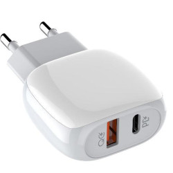 LDNIO A2313C ΦΟΡΤΙΣΤΗΣ QC3.0 + PD 18W ΜΕ ΚΑΛΩΔΙΟ LIGHTNING 1M