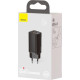 BASEUS GAN 2 LITE ΦΟΡΤΙΣΤΗΣ ΓΡΗΓΟΡΗΣ ΦΟΡΤΙΣΗΣ, 2 ΘΥΡΕΣ, 65W, ΜΑΥΡΟΣ