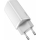 BASEUS GAN 2 LITE ΦΟΡΤΙΣΤΗΣ ΓΡΗΓΟΡΗΣ ΦΟΡΤΙΣΗΣ, 2 ΘΥΡΕΣ, 65W, ΛΕΥΚΟΣ