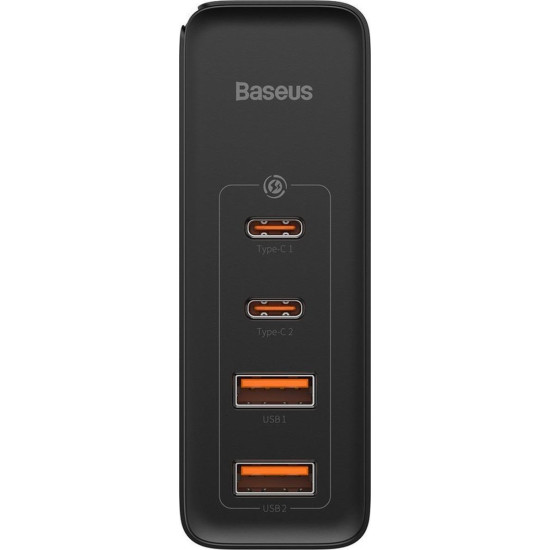 BASEUS GAN 2 PRO ΦΟΡΤΙΣΤΗΣ ΓΡΗΓΟΡΗΣ ΦΟΡΤΙΣΗΣ, 2 ΘΥΡΕΣ TYPE C + 2 ΘΥΡΕΣ USB, 100W, ΜΑΥΡΟΣ BASEUS GAN 2 PRO ΦΟΡΤΙΣΤΗΣ ΓΡΗΓΟΡΗΣ ΦΟΡΤΙΣΗΣ, 2 ΘΥΡΕΣ TYPE C + 2 ΘΥΡΕΣ USB, 100W, ΜΑΥΡΟΣ