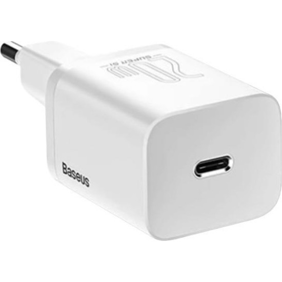 BASEUS SUPER SI ΦΟΡΤΙΣΤΗΣ ΓΡΗΓΟΡΗΣ ΦΟΡΤΙΣΗΣ, 20W, ΛΕΥΚΟΣ