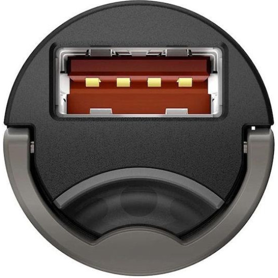 BASEUS TINY STAR MINI, ΦΟΡΤΙΣΤΗΣ ΑΥΤΟΚΙΝΗΤΟΥ ΓΡΗΓΟΡΗΣ ΦΟΡΤΙΣΗΣ, 1 ΘΥΡΑ, 30W, ΓΚΡΙ