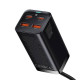 BASEUS GAN 3 PRO, 2 ΘΥΡΕΣ USB-A, 2 ΘΥΡΕΣ USB-C, 100W, ΜΑΥΡΟΣ