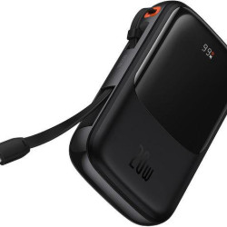 BASEUS QPOW PRO, POWERBANK, 10000MAh, ΜΕ ΚΑΛΩΔΙΟ LIGHTNING, 20W, ΜΕ ΨΗΦΙΑΚΗ ΟΘΟΝΗ, ΜΑΥΡΟ BASEUS QPOW PRO, POWERBANK, 10000MAh, ΜΕ ΚΑΛΩΔΙΟ LIGHTNING, 20W, ΜΕ ΨΗΦΙΑΚΗ ΟΘΟΝΗ, ΜΑΥΡΟ