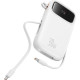 BASEUS QPOW2, POWERBANK, 10000MAh, ΜΕ 2 ΚΑΛΩΔΙΑ TYPE-C, 30W, ΜΕ ΨΗΦΙΑΚΗ ΟΘΟΝΗ, ΛΕΥΚΟ BASEUS QPOW2, POWERBANK, 10000MAh, ΜΕ 2 ΚΑΛΩΔΙΑ TYPE-C, 30W, ΜΕ ΨΗΦΙΑΚΗ ΟΘΟΝΗ, ΛΕΥΚΟ