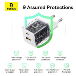 BASEUS PALM ΦΟΡΤΙΣΤΗΣ ΓΡΗΓΟΡΗΣ ΦΟΡΤΙΣΗΣ, 2 ΘΥΡΕΣ, 30W, ΛΕΥΚΟΣ BASEUS PALM ΦΟΡΤΙΣΤΗΣ ΓΡΗΓΟΡΗΣ ΦΟΡΤΙΣΗΣ, 2 ΘΥΡΕΣ, 30W, ΛΕΥΚΟΣ