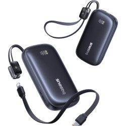 BASEUS ENERFILL FC21 QPOW3 ULTRA, POWERBANK, 10000MAh, ΜΕ ΚΑΛΩΔΙΟ ΑΠΟΣΠΩΜΕΝΟ LIGHTNING, 45W, ΜΕ ΨΗΦΙΑΚΗ ΟΘΟΝΗ, ΜΑΥΡΟ BASEUS ENERFILL FC21 QPOW3 ULTRA, POWERBANK, 10000MAh, ΜΕ ΚΑΛΩΔΙΟ ΑΠΟΣΠΩΜΕΝΟ LIGHTNING, 45W, ΜΕ ΨΗΦΙΑΚΗ ΟΘΟΝΗ, ΜΑΥΡΟ