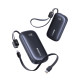 BASEUS ENERFILL FC21 QPOW3 ULTRA, POWERBANK, 10000MAh, ΜΕ ΚΑΛΩΔΙΟ ΑΠΟΣΠΩΜΕΝΟ LIGHTNING, 45W, ΜΕ ΨΗΦΙΑΚΗ ΟΘΟΝΗ, ΜΑΥΡΟ