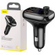BASEUS T SHAPED S-13, BLUETOOTH FM TRANSMITTER, MP3 PLAYER, ΜΑΥΡΟ