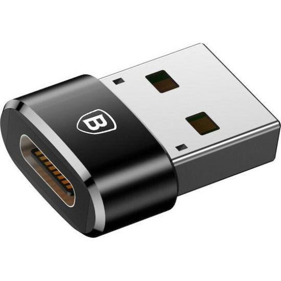 BASEUS ΑΝΤΑΠΤΟΡΑΣ TYPE-C ΣΕ USB, ΜΑΥΡΟΣ