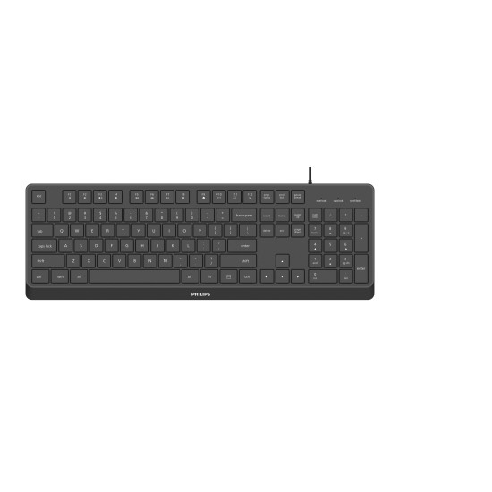 PHILIPS SPK6238 ΕΝΣΥΡΜΑΤΟ ΠΛΗΚΤΡΟΛΟΓΙΟ, ΜΑΥΡΟ, GR