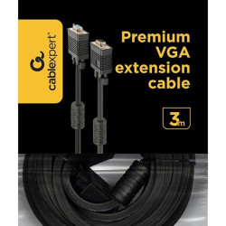 CABLEXPERT ΚΑΛΩΔΙΟ VGA EXT. MALE-FEMALE ΜΕ ΦΙΛΤΡΑ ΦΕΡΡΙΤΗ 3m
