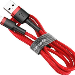 BASEUS CAFULE ΚΑΛΩΔΙΟ ΦΟΡΤΙΣΗΣ, USB ΣΕ LIGHTNING, 2M, 1.5A, ΚΟΚΚΙΝΟ