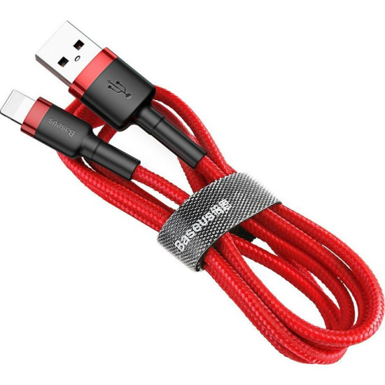 BASEUS CAFULE ΚΑΛΩΔΙΟ ΦΟΡΤΙΣΗΣ, USB ΣΕ LIGHTNING, 2M, 1.5A, ΚΟΚΚΙΝΟ