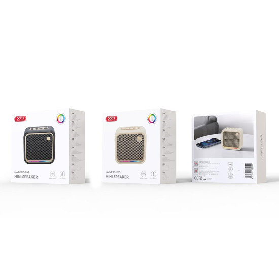 XO F63 JOY ΦΟΡΗΤΟ ΗΧΕΙΟ BLUETOOTH, ΜΑΥΡΟ