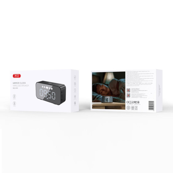 XO F41 MIRROR BLUETOOTH ΗΧΕΙΟ, ΡΟΛΟΙ, ΜΑΥΡΟ