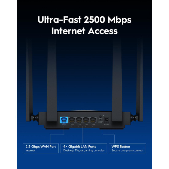 CUDY WR3600H BE3600 2.5G Wi-Fi 7  ROUTER